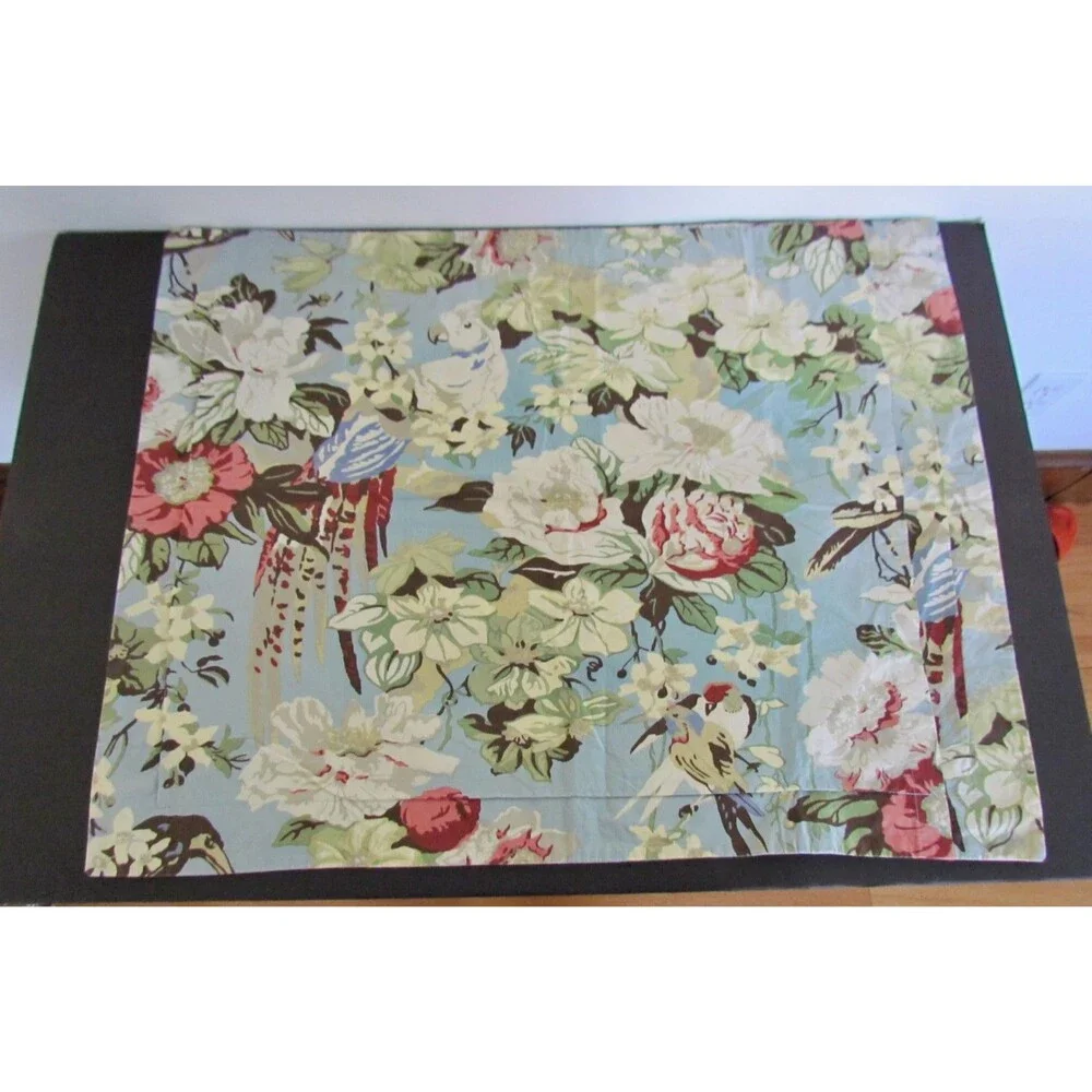 Pottery Barn Bird & Blossom Chinoiserie Standard Shams Multicolor Organic Cotton